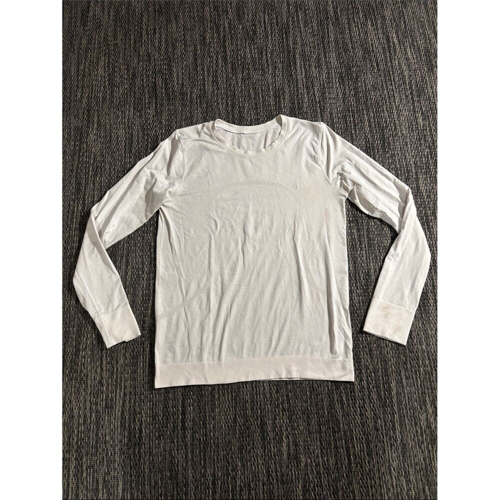 Lululemon Swiftly Tech Long Sleeve Breeze *Relaxed Fit White Cream Size 6